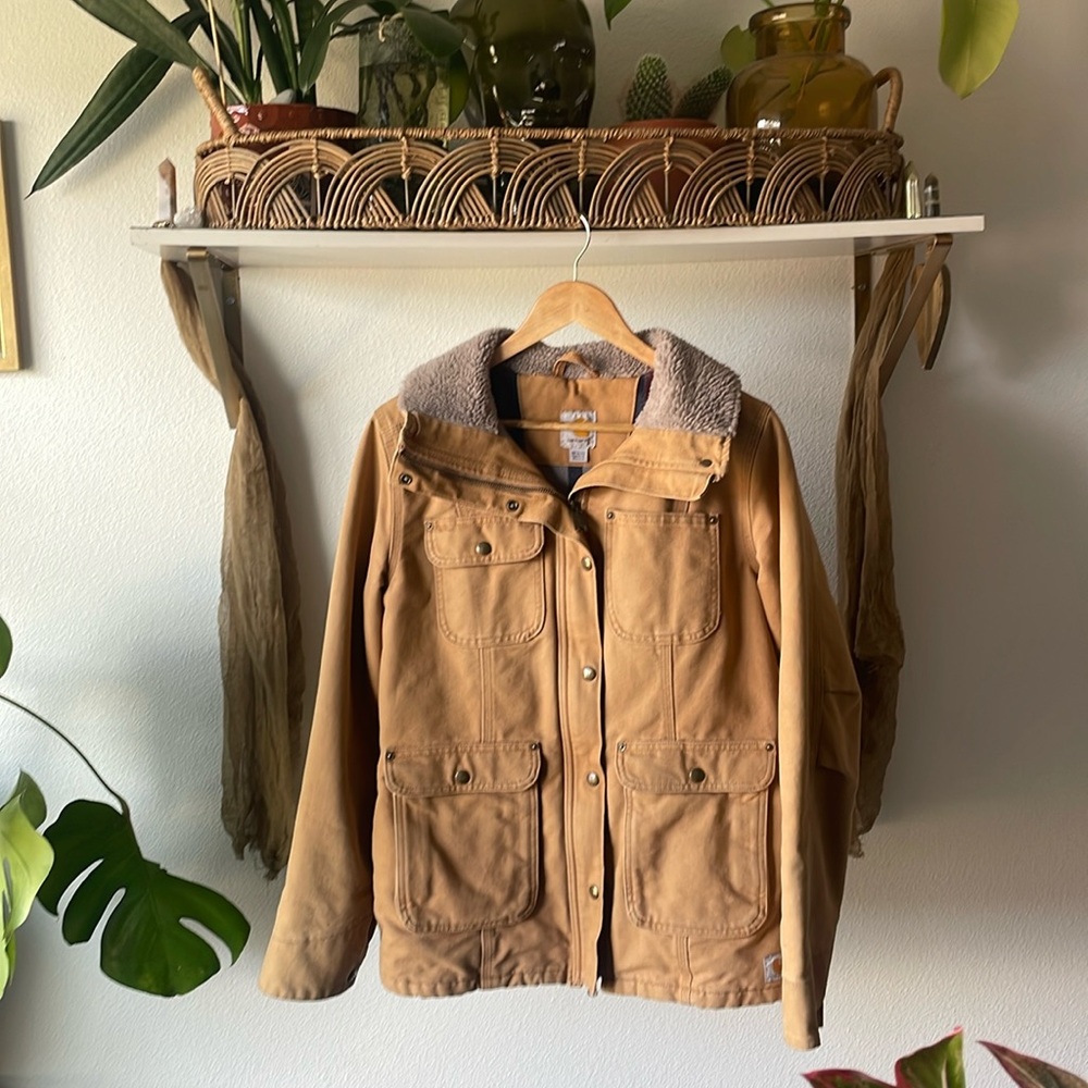 Yellowstone Carhartt Monica - Wesley Duck Brown Jacket Womens Medium